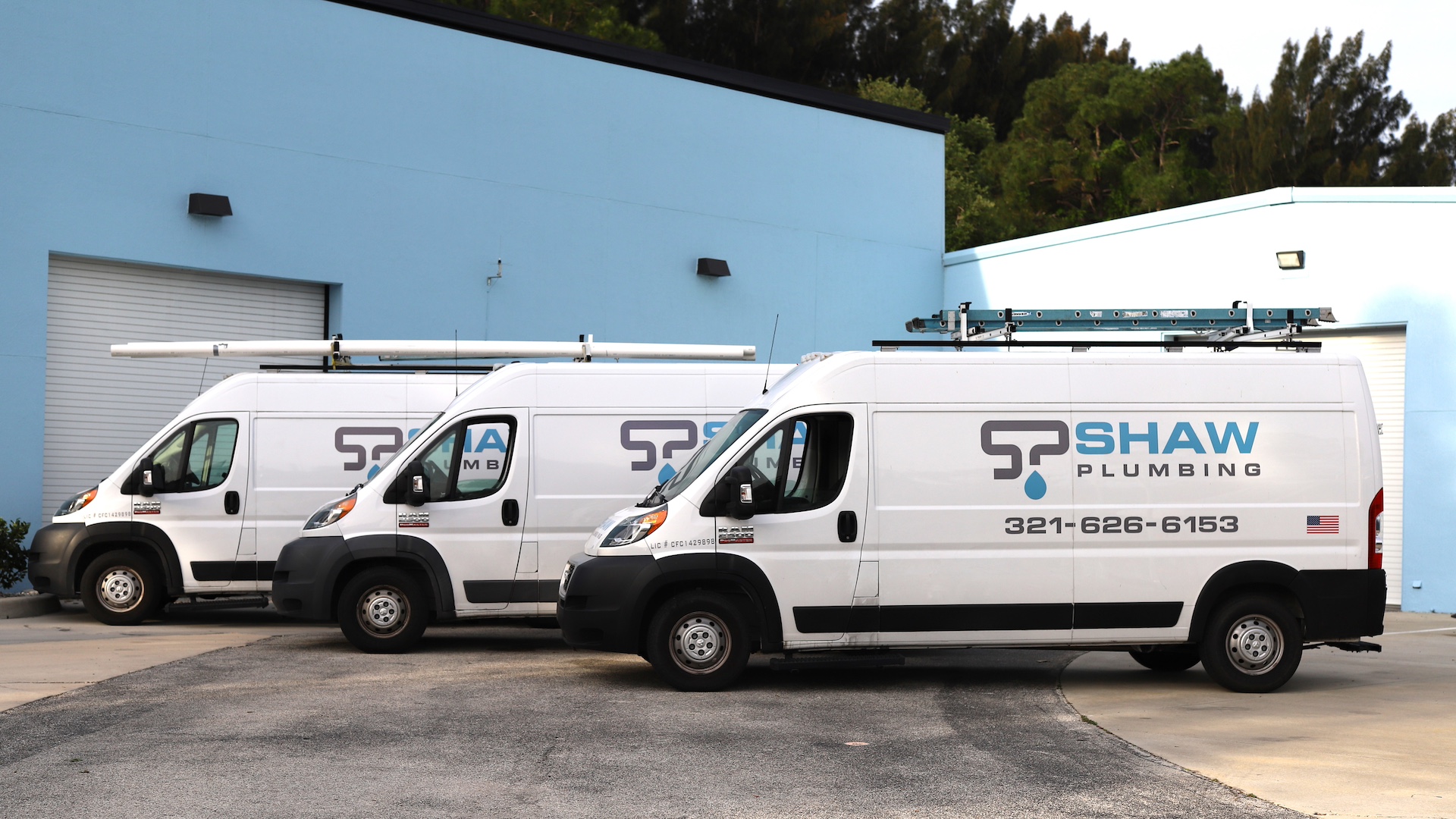 Shaw Plumbing service vehicle