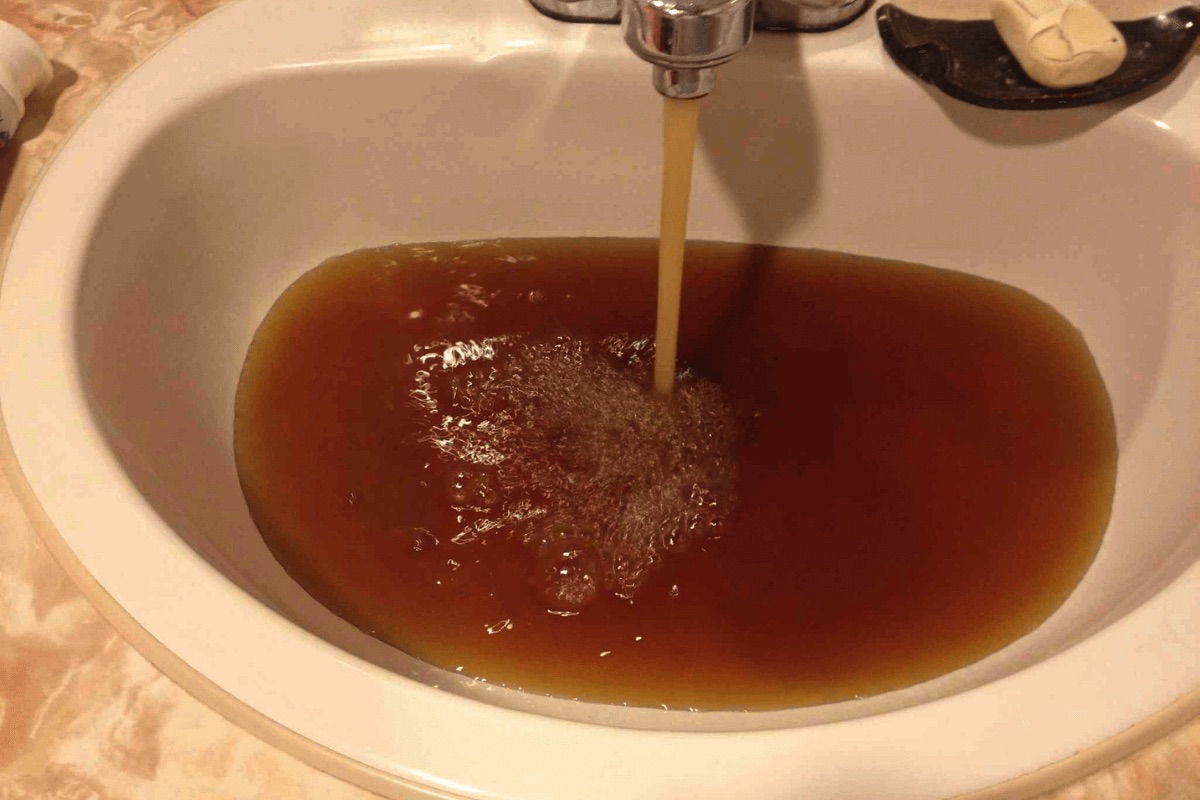 Brown water from taps